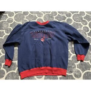 Vintage 90's Cleveland Indians Men's Lee Sport Crewneck Sweatshirt Sz L